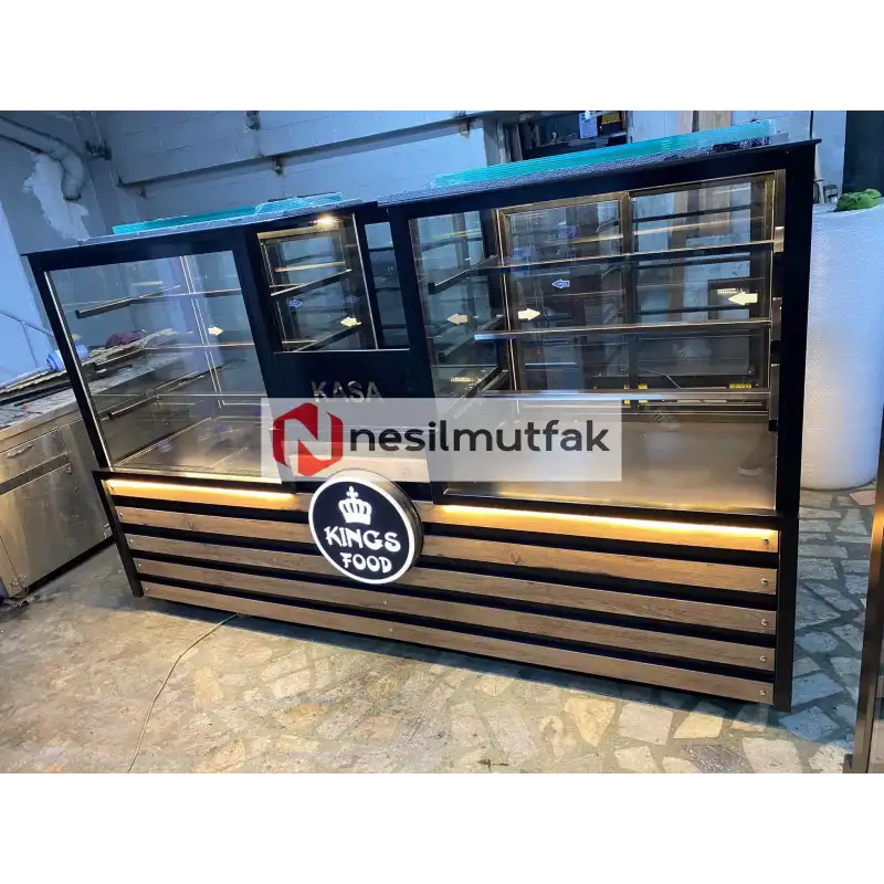 Pasta Tatlı Dolabı Orta Kasalı