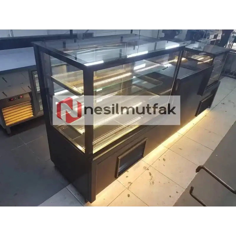 Pasta Tatlı Teşhir Dolabı Black Model
