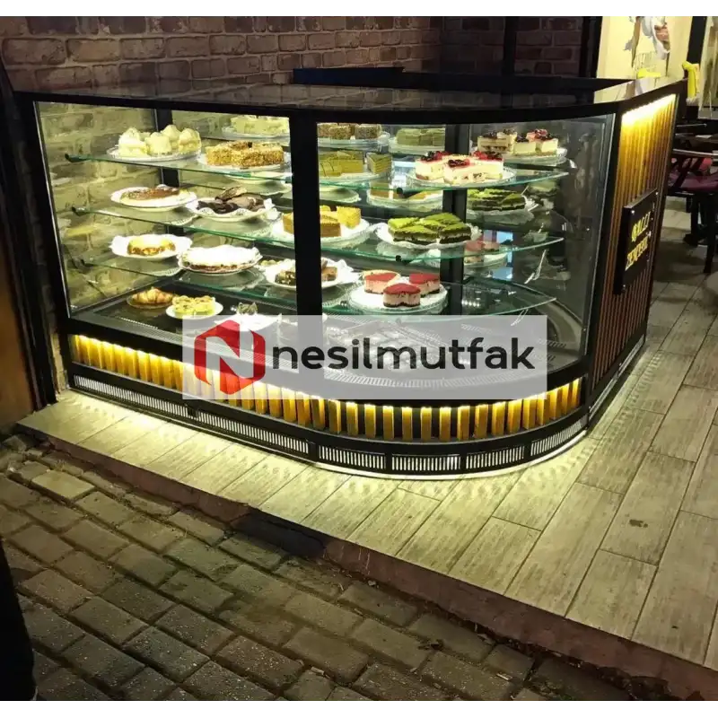Pasta Tatlı Teşhir Dolabı Cephe Model