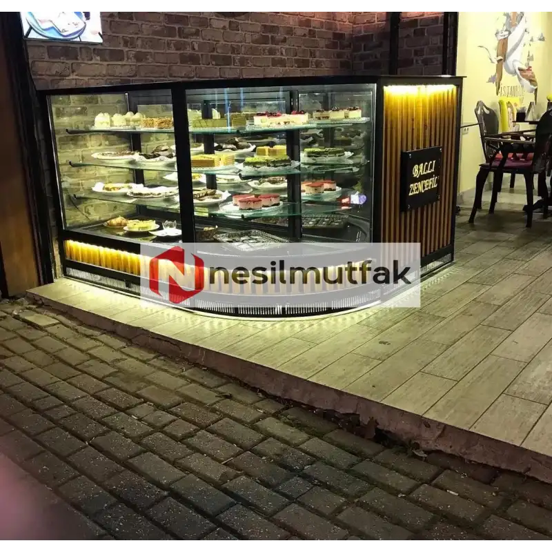Pasta Tatlı Teşhir Dolabı Cephe Model