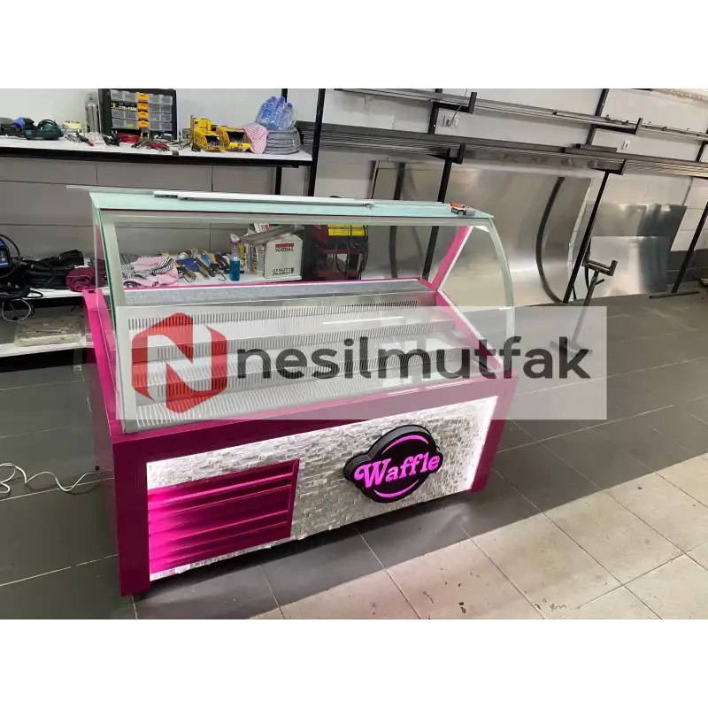 Waffle Dolabı Ön Taş Dekorlu