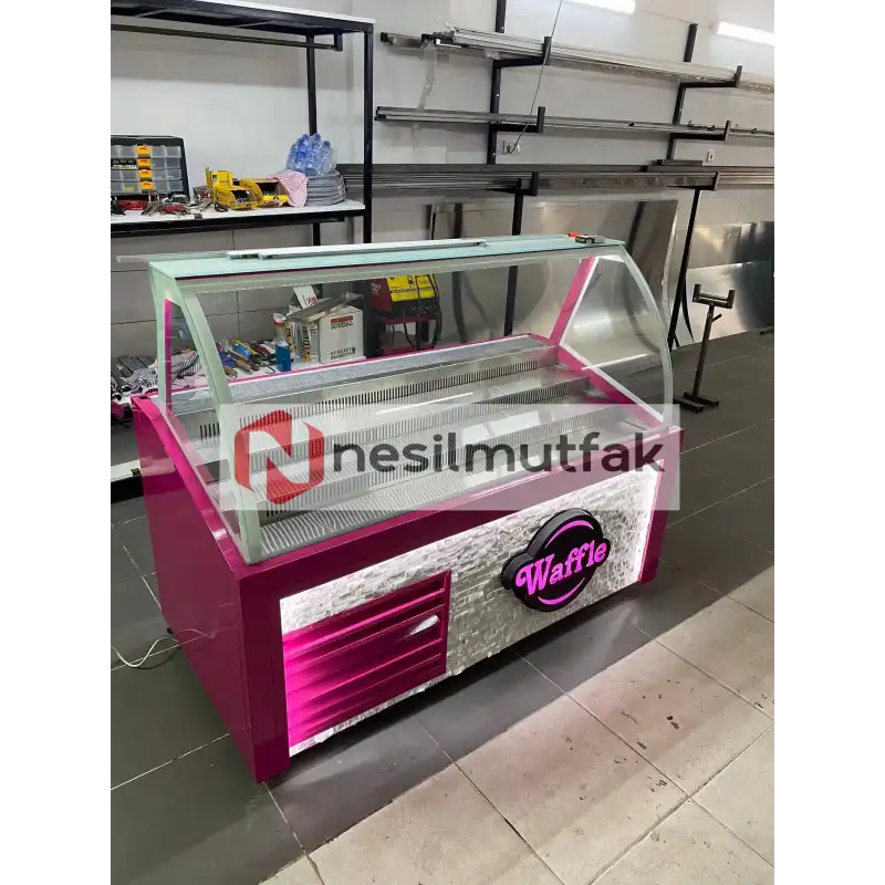 Waffle Dolabı Ön Taş Dekorlu