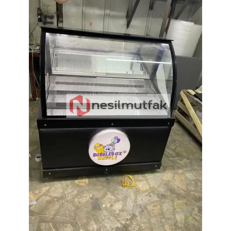 Waffle Dolabı Siyah Dekor Model