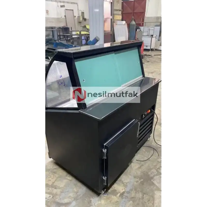 Waffle Dolabı Siyah Dekor Model