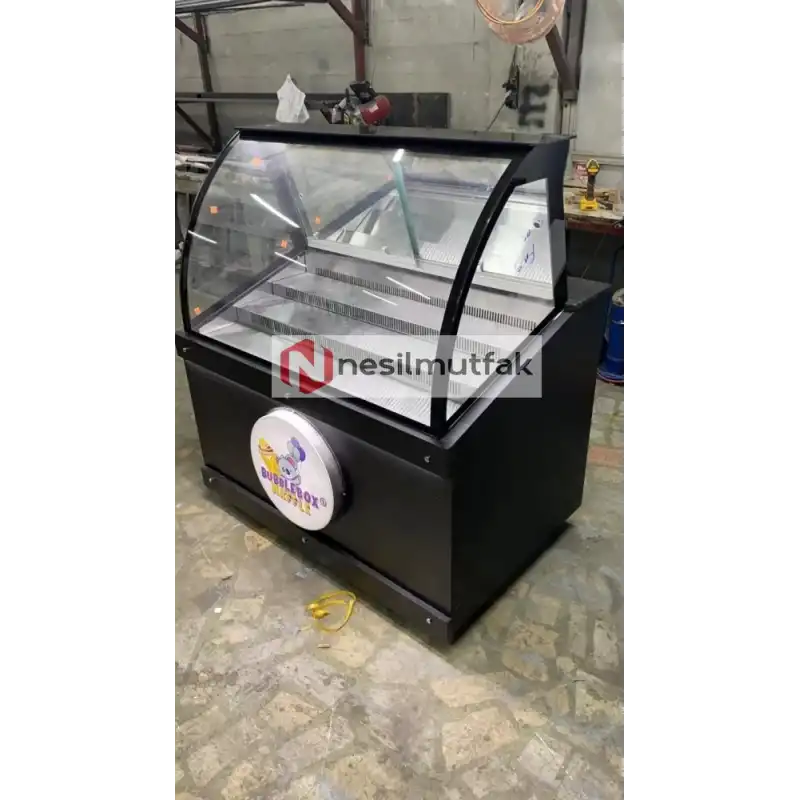 Waffle Dolabı Siyah Dekor Model