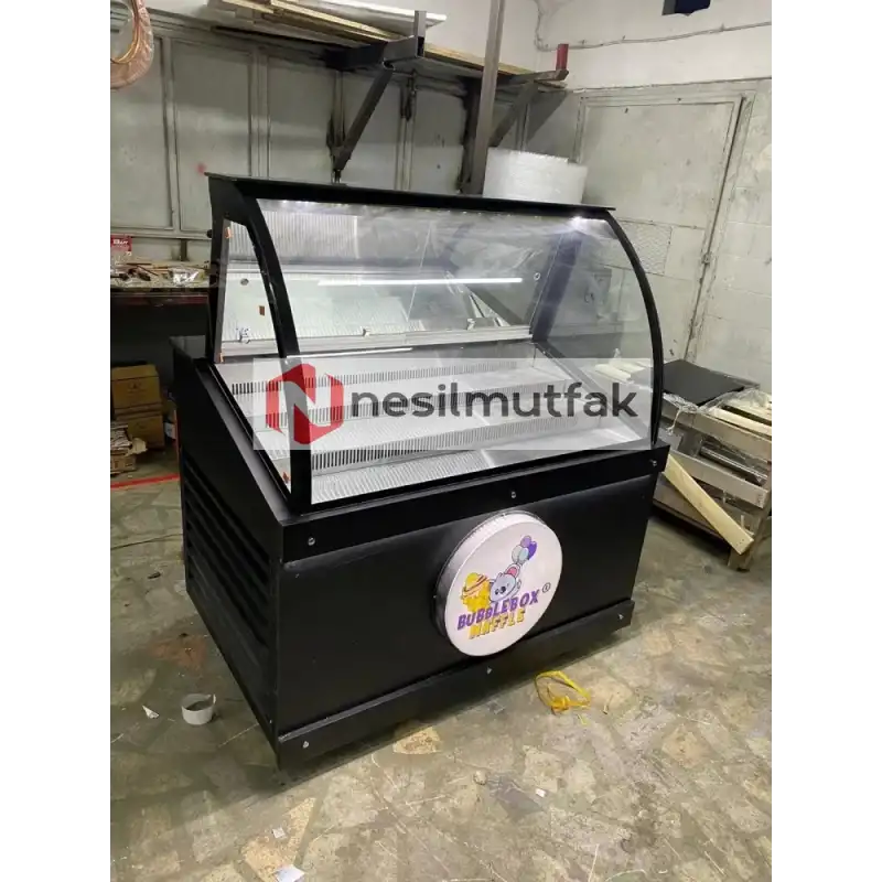 Waffle Dolabı Siyah Dekor Model