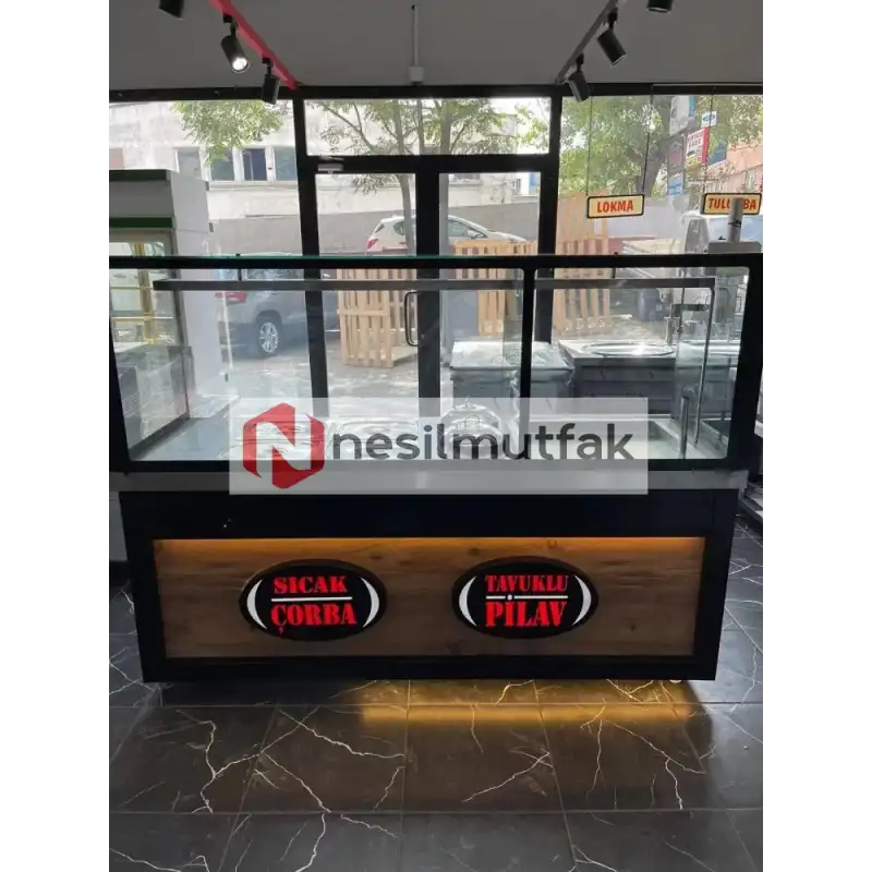 Yemeklik ve Pilav Tezgahı Ahşap Model