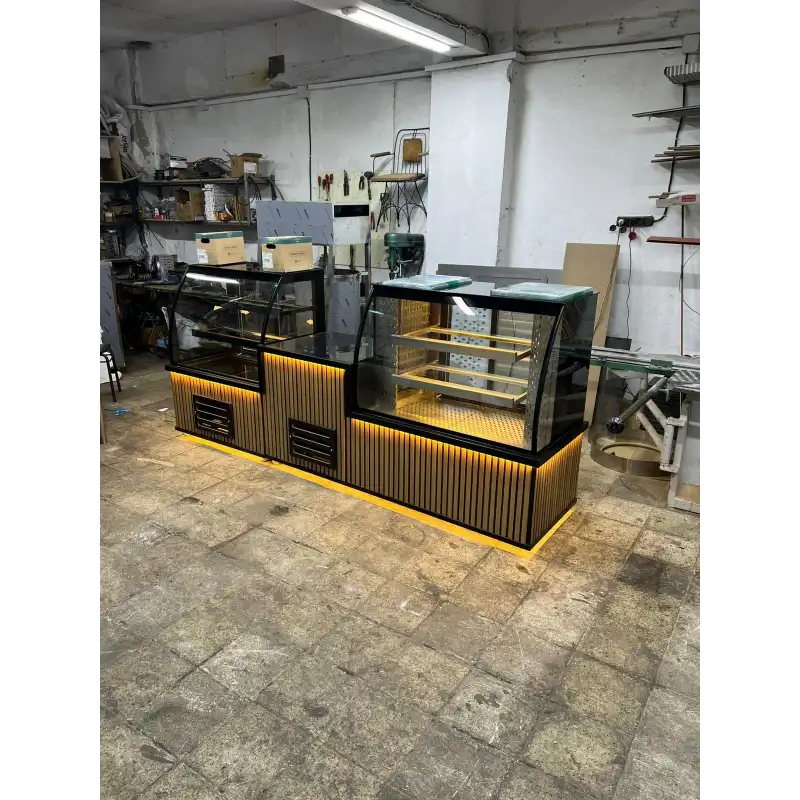 Orta Kasalı Kompakt Vitrin Pasta ve Kebap Et Dolabı NSL-30