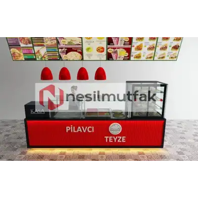 Pilav Tezgahı Kırmızı Model