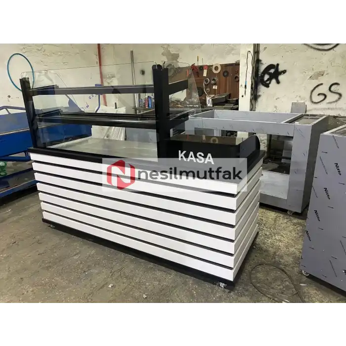 Baklava ve Börek Tezgahı Beyaz Şerit Model