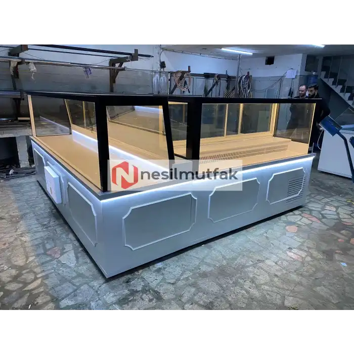 Baklava ve Lokum Tezgahı Beyaz Model