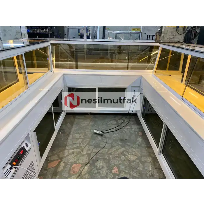 Baklava ve Lokum Tezgahı Beyaz Model