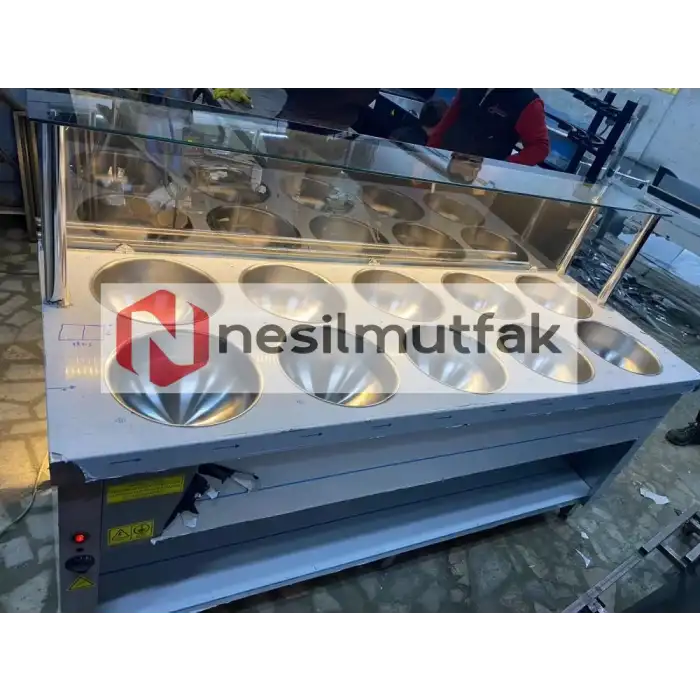 Benmari ve Çorbalık Tezgahı Taş Dekorlu