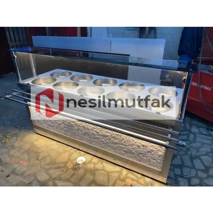 Benmari ve Çorbalık Tezgahı Taş Dekorlu