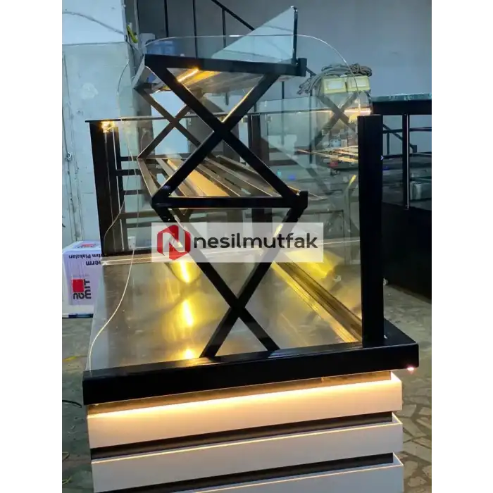 Böreklik Baklava Tezgahı ve Pasta Dolabı Beyaz Model