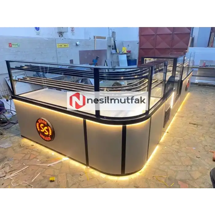 Böreklik Baklava Tezgahı ve Pasta Dolabı Set Model