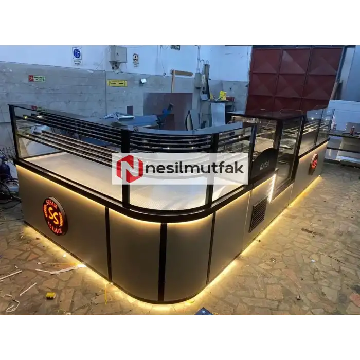 Böreklik Baklava Tezgahı ve Pasta Dolabı Set Model