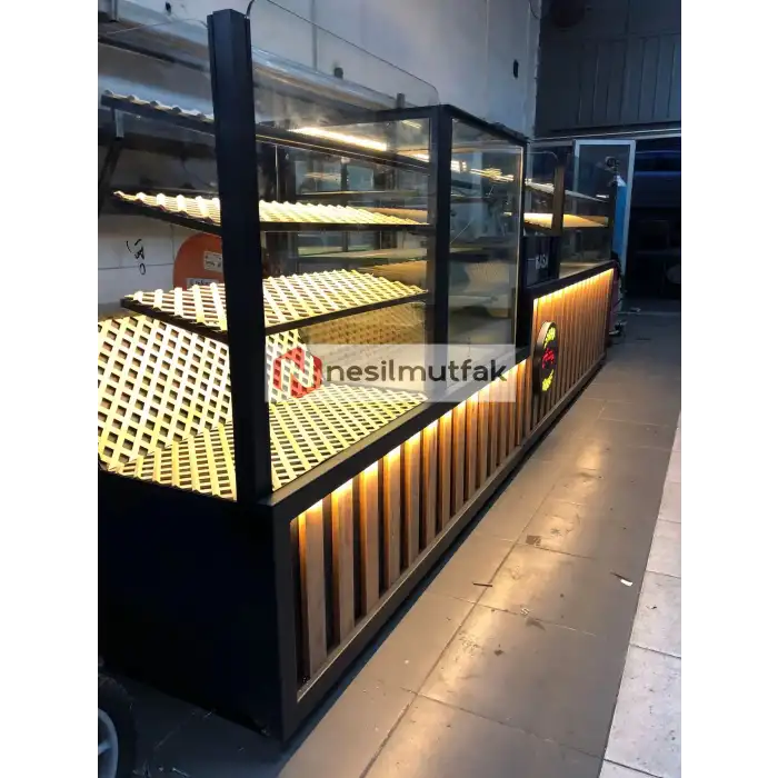 Böreklik Baklava ve Ekmeklik Tezgahı Ahşap Model