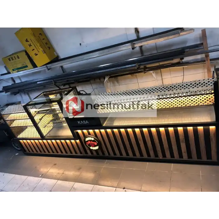 Böreklik Baklava ve Ekmeklik Tezgahı Ahşap Model