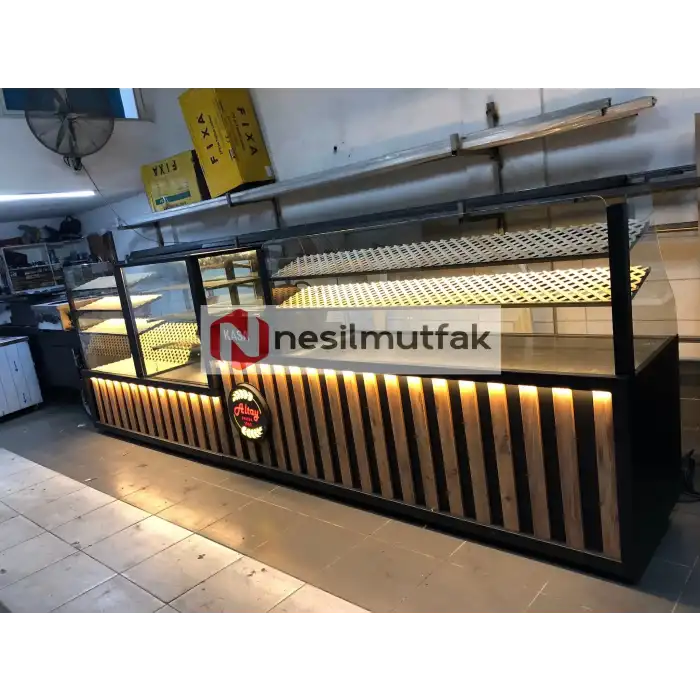 Böreklik Baklava ve Ekmeklik Tezgahı Ahşap Model