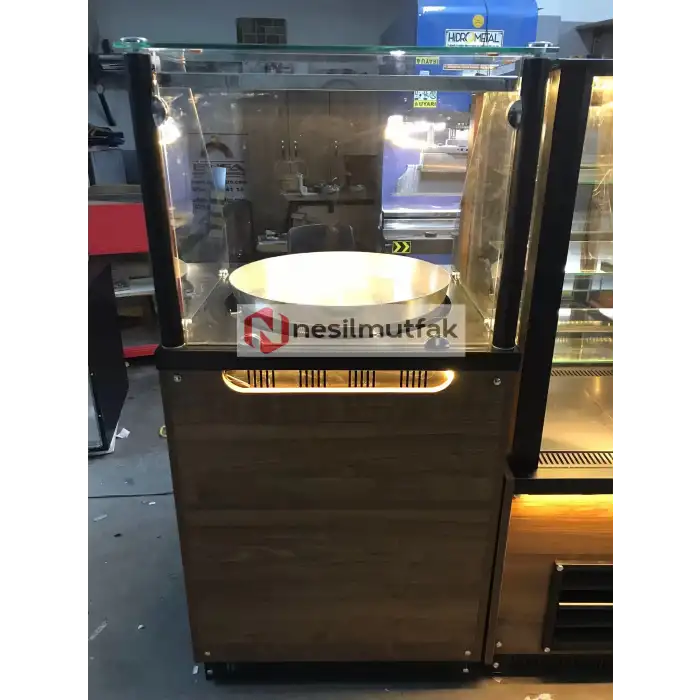 Böreklik Tezgahı ve Pasta Dolabı Ahşap Model