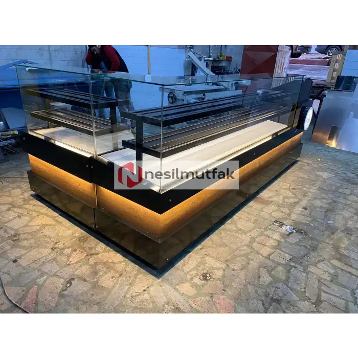 Böreklik ve Baklava Tezgahı Ahşap Dekor Model