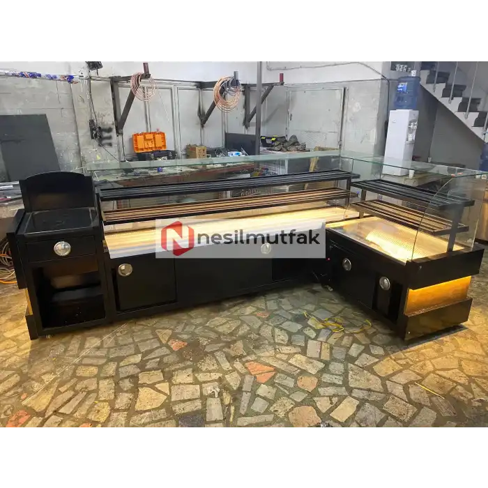 Böreklik ve Baklava Tezgahı Ahşap Dekor Model