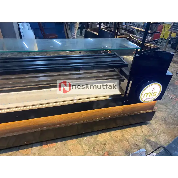 Böreklik ve Baklava Tezgahı Ahşap Dekor Model