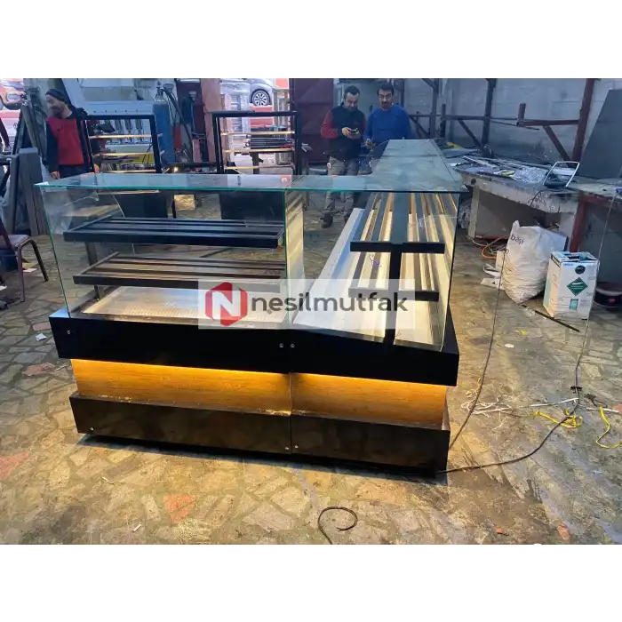 Böreklik ve Baklava Tezgahı Ahşap Dekor Model