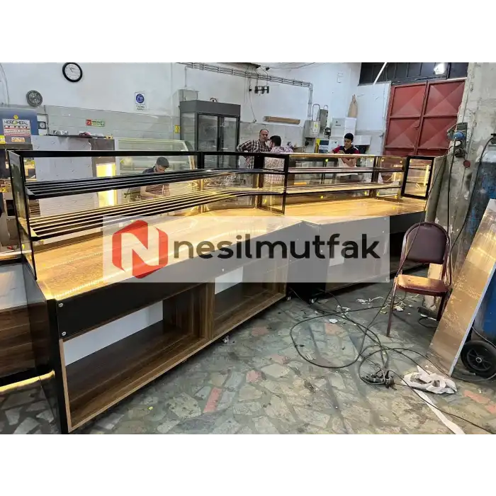 Böreklik ve Baklava Tezgahı Ahşap Özel Model