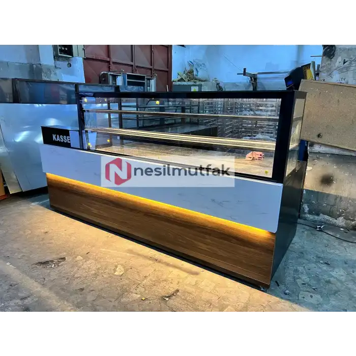 Böreklik ve Baklava Tezgahı Ön Ahşap Model