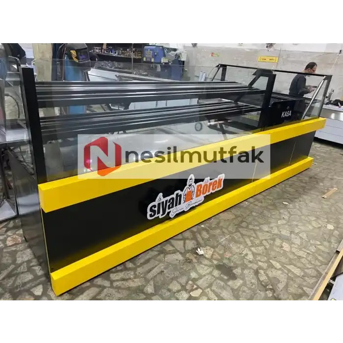 Böreklik ve Baklava Tezgahı Sarı Dekor Model