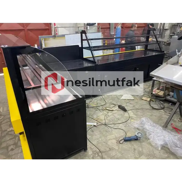 Böreklik ve Baklava Tezgahı Sarı Dekor Model