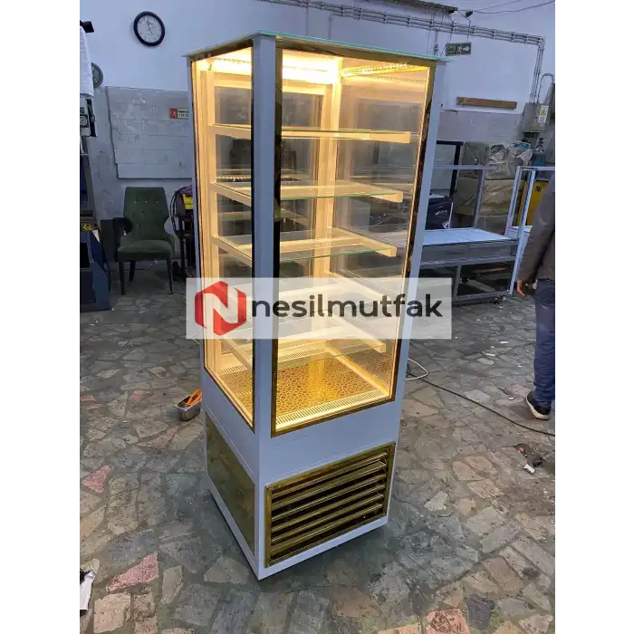 Dik Pasta Dolabı Gold Model