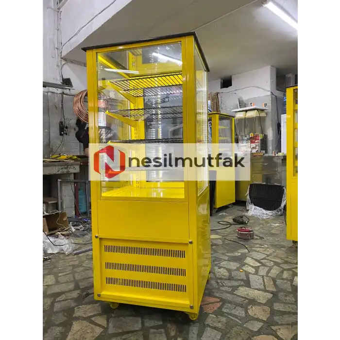 Dik Pasta Dolabı Sarı Model