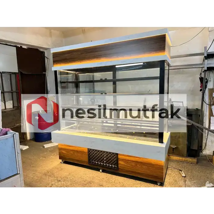 Dik Pasta Tatlı Teşhir Dolabı