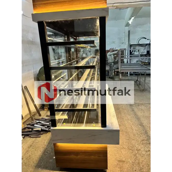 Dik Pasta Tatlı Teşhir Dolabı
