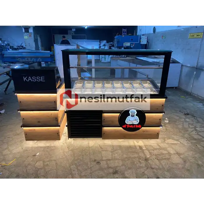 Kahvaltı ve Soğuk Sandviç Ahşap Model