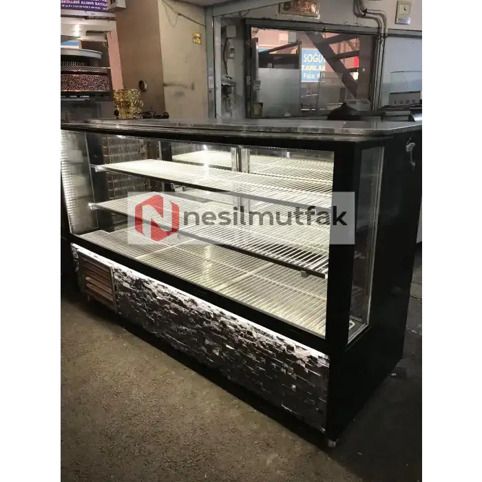 Kebap Dolabı Beyaz Taş Model