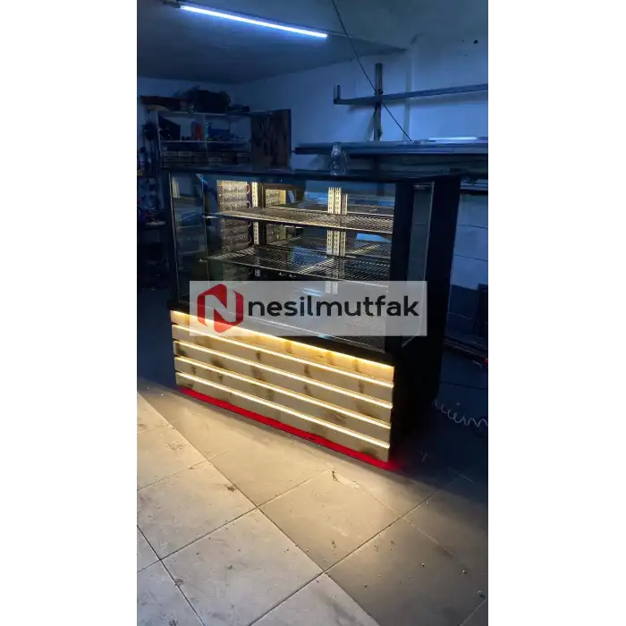 Kebap ve Meze Dolabı Ahşap Model