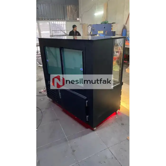 Kebap ve Meze Dolabı Ahşap Model