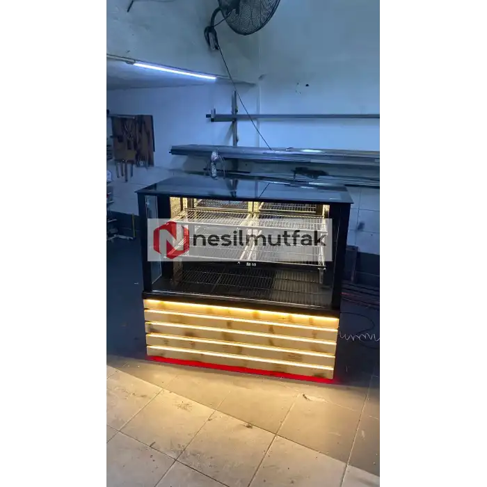 Kebap ve Meze Dolabı Ahşap Model