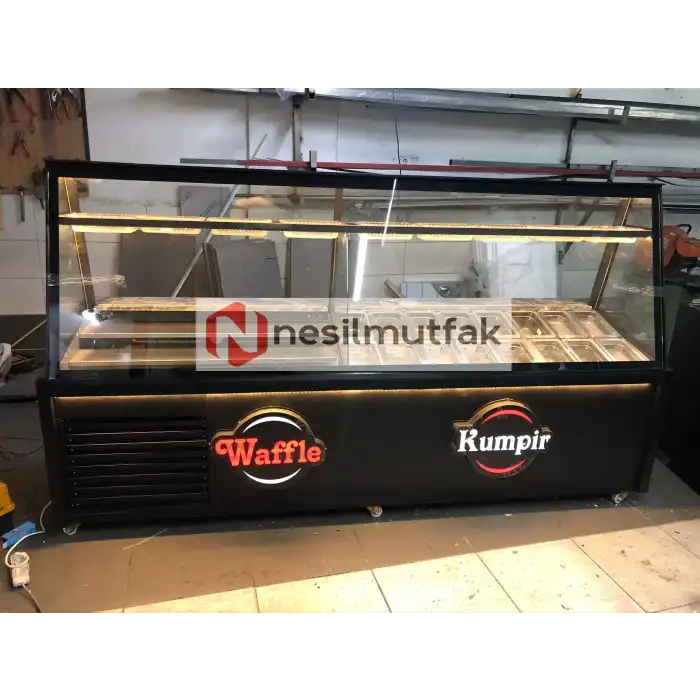 Kumpir ve Waffle Dolabı Black Model