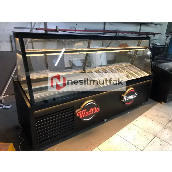 Kumpir ve Waffle Dolabı Black Model