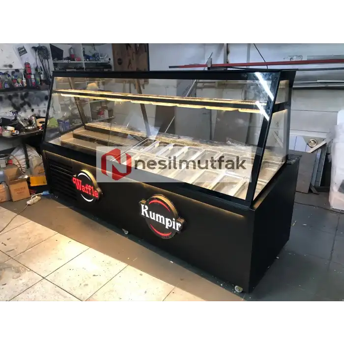 Kumpir ve Waffle Dolabı Black Model