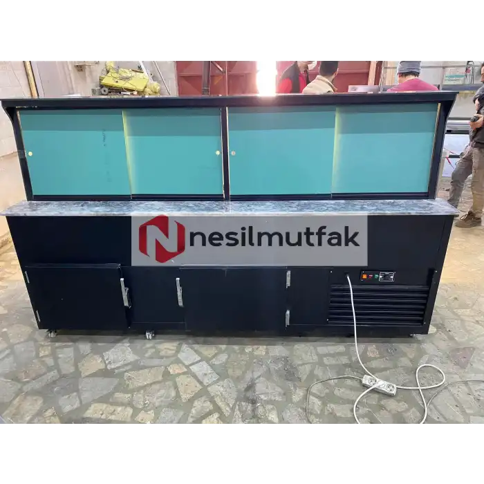 Kumpir ve Waffle Dolabı Sarı Model