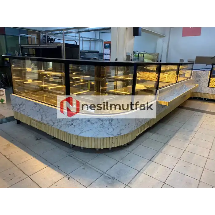 Böreklik Baklava ve Ekmeklik Tezgahı ve Pasta Dolabı Set