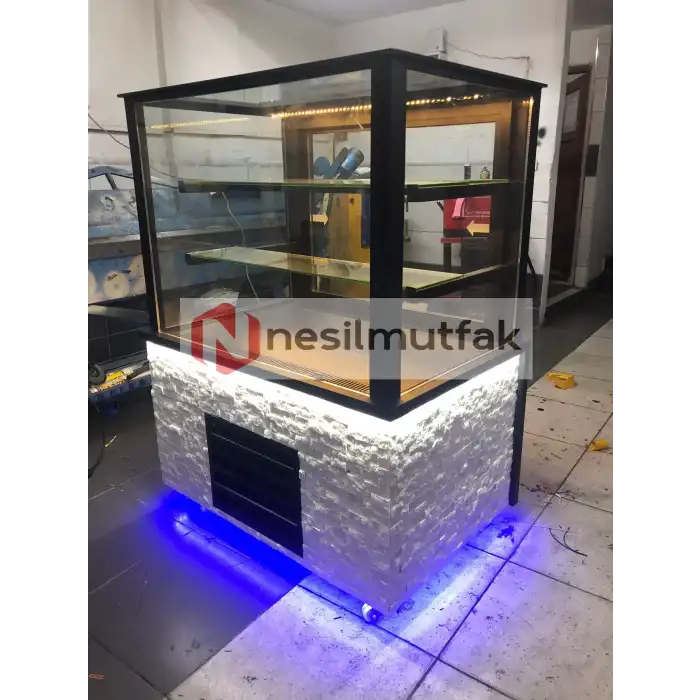 Pasta Dolabı Ön Taş Dekorlu