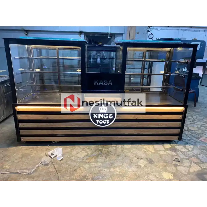 Pasta Tatlı Dolabı Orta Kasalı