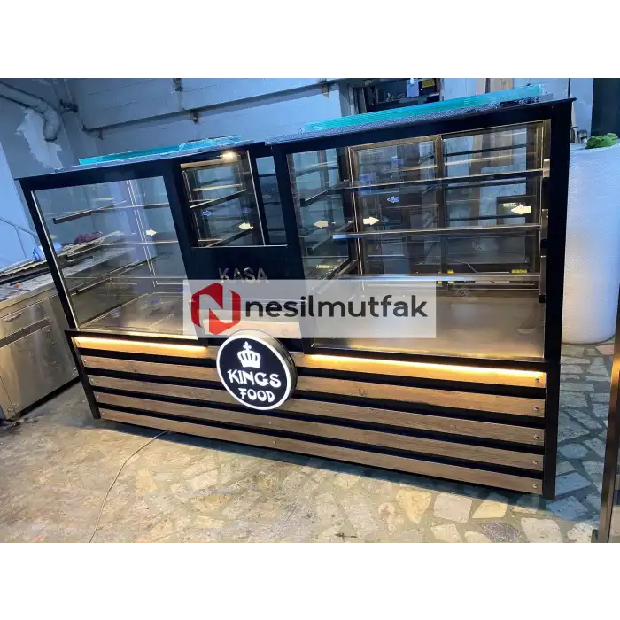 Pasta Tatlı Dolabı Orta Kasalı